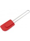 Силиконовая лопатка Вanquet Culinaria red с металлической ручкой