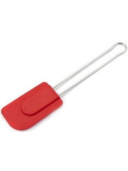 Силиконовая лопатка Вanquet Culinaria red с металлической ручкой